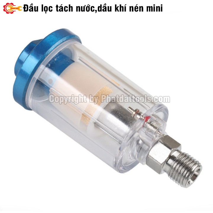 Đầu lọc,tách nước,dầu khí nén mini-Giúp bảo vệ,chống nước vào các thiết bị khí nén-Phụ kiện máy nén khí