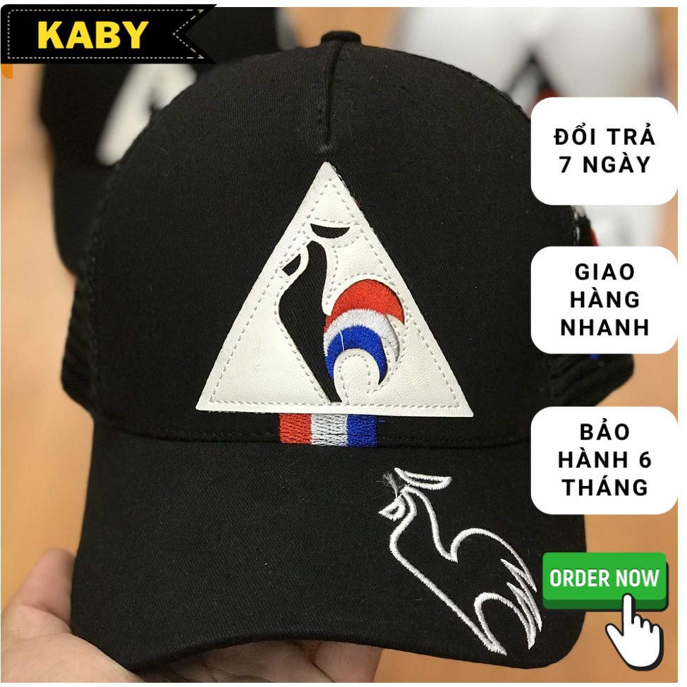 Mũ lưỡi trai ❤️ Nón kết phối lưới hình con gà mới lạ màu đen form unisex nam nữ NK-030