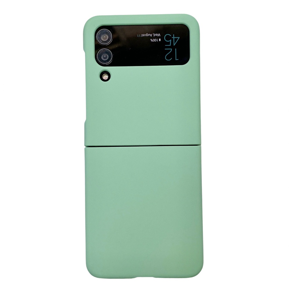 Ốp Điện Thoại Màu Kẹo Trơn Bóng 2 Trong 1 Cho Samsung Galaxy Z Flip 5 4 3