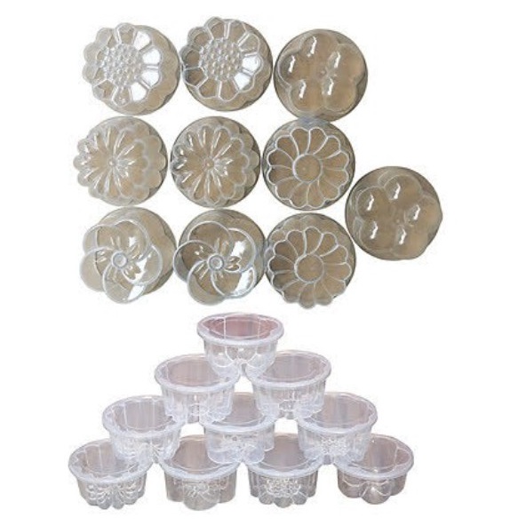 10 khuôn rau câu hoa có nắp đậy HPB 110 Hofaco