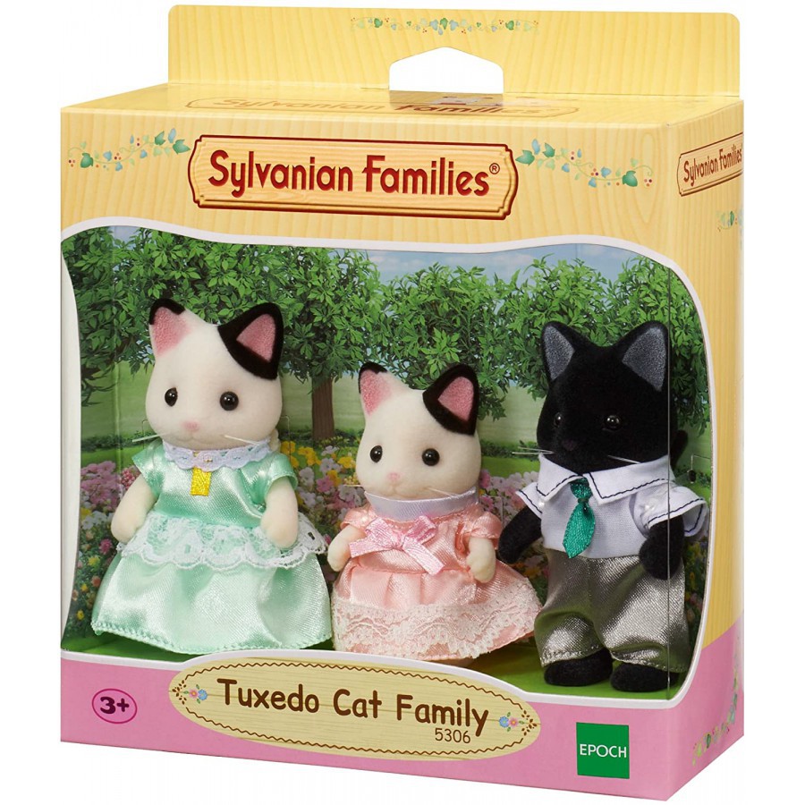 [Mã BMBAU50 giảm 7% tối đa 50K đơn 99K] Đồ chơi nhập vai Gia đình mèo Tuxedo (Bố/mẹ/chị) Epoch Sylvanian Families