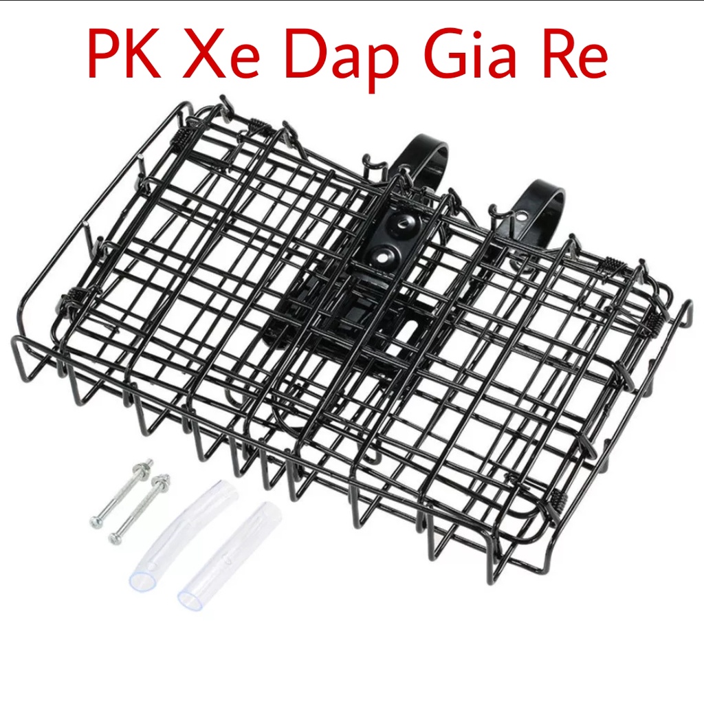 Giỏ Xe Đạp Có Thể Gập Gọn Chất Liệu Kim Loại Kích Thước 33x20x20cm Bền Bỉ Không Gỉ Chất Lương Cao