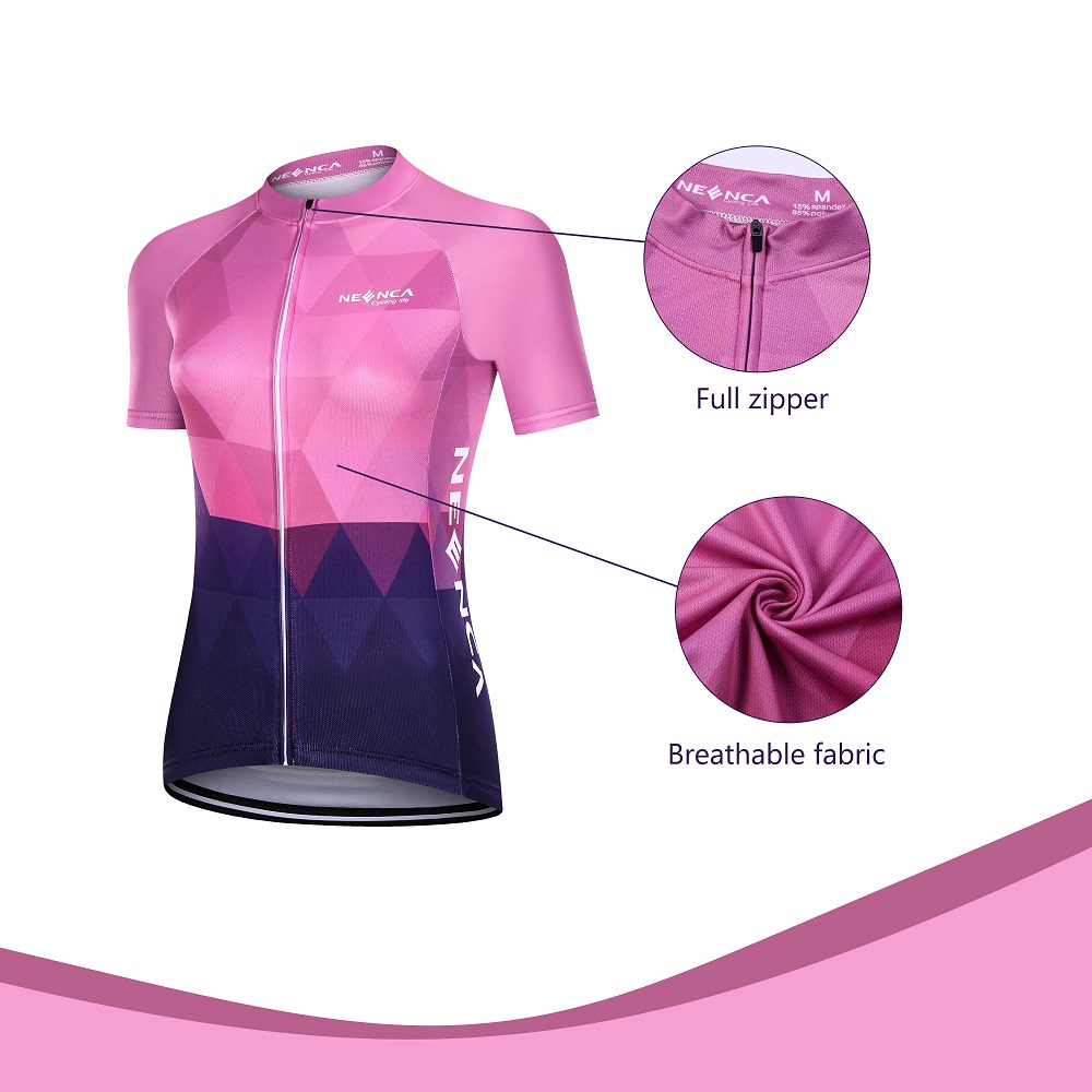 Set Đồ Thể Thao Chạy Xe Đạp Ngắn Tay Chuyên Dụng Dành Cho Nữ