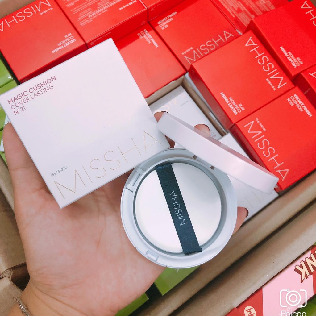 HÀNG CHÍNH HÃNG - phấn nước MISSHA MAGIC CUSHION COVER LASTING (HỒNG) | BigBuy360 - bigbuy360.vn