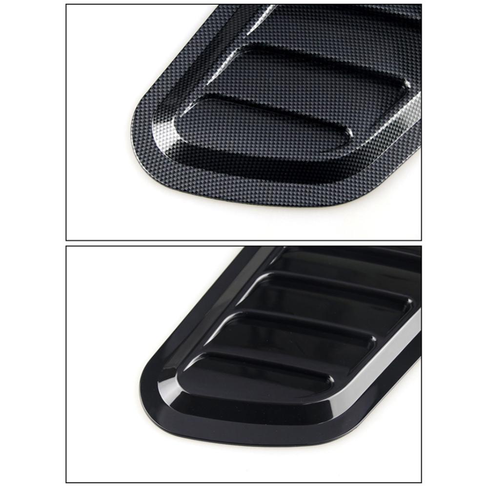 Bộ 2 Miếng Dán Trang Trí Nắp Capo Xe Hơi Bằng Sợi Carbon O2U3