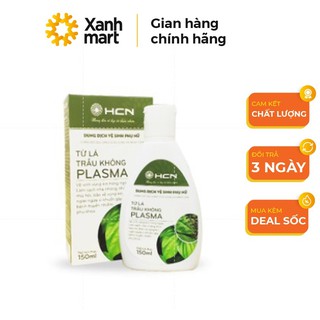 Dung dịch vệ sinh phụ nữ lá trầu không Plasma 150ml, dung dịch vệ sinh làm sạch sâu dịu nhẹ