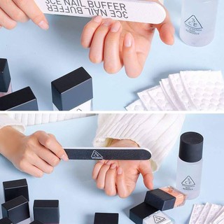 3CE Nail Buffer Black + White Nail File