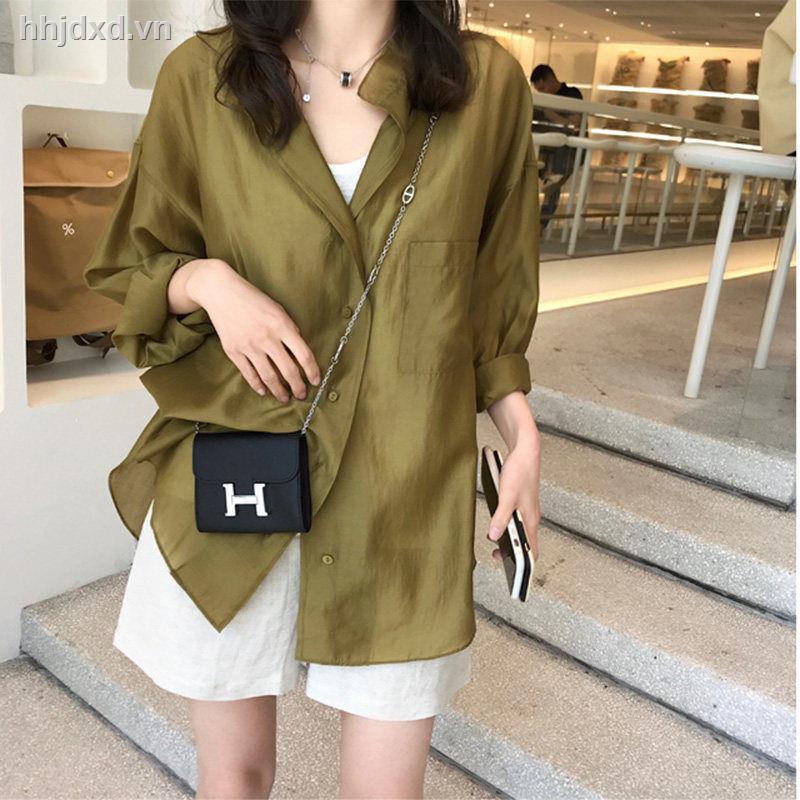 Áo Khoác Chống Nắng Dáng Rộng Thiết Kế Mới 2021 Thời Trang Mùa Hè Dành Cho Nữ