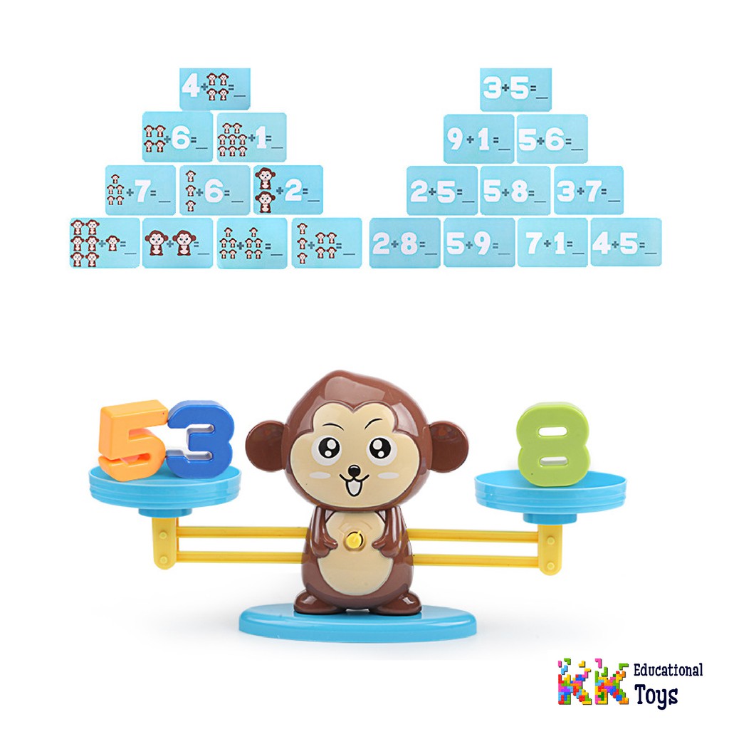 Đồ chơi giáo dục: Toán học cùng khỉ con Monkey balance - Kkstore