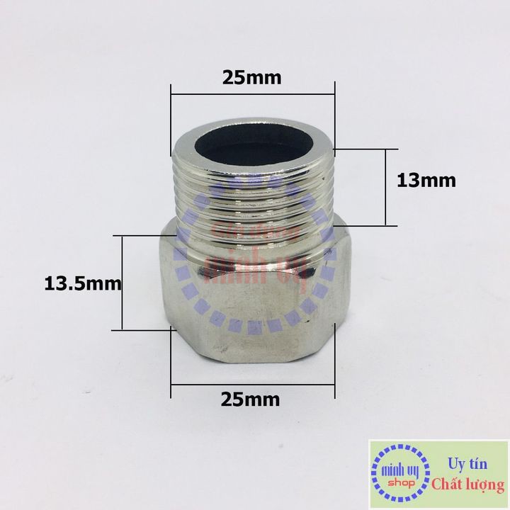 [INOX304] Nối Kép Thu Ren Lơ ren  1" 3/4" 1/2" 3/8" (33mm - 27mm -21mm - 17mm)