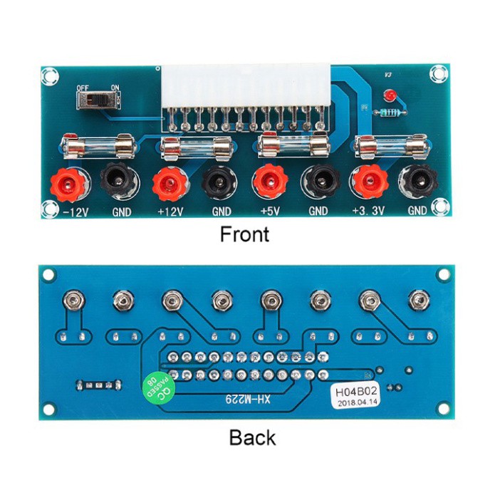 Mạch Chuyển Đổi Nguồn Máy Tính ATX 24 Pin Ra 3V3-5V-12VDC XH-M229 Chế Nguồn Đa Năng