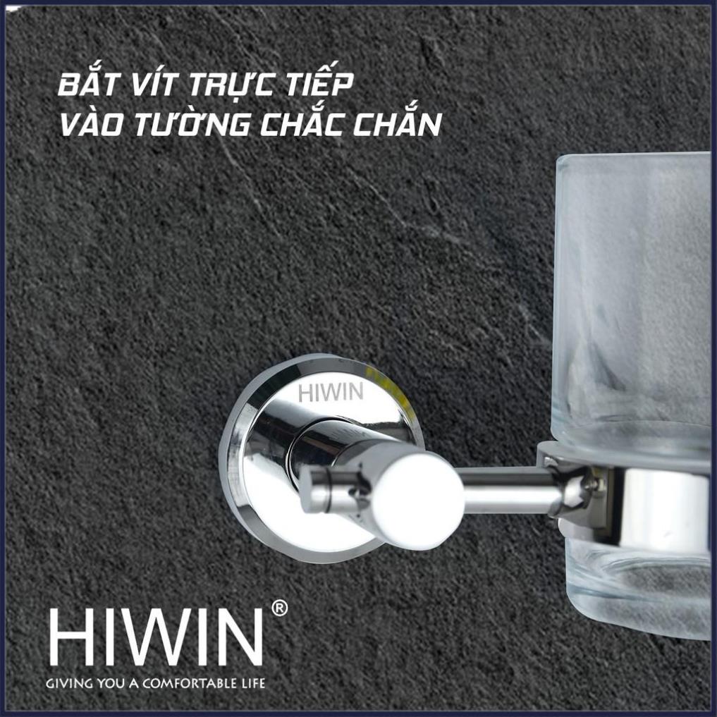 Kệ cốc đơn đựng bàn chải nhà tắm inox 304 mặt gương HIWIN Y-531