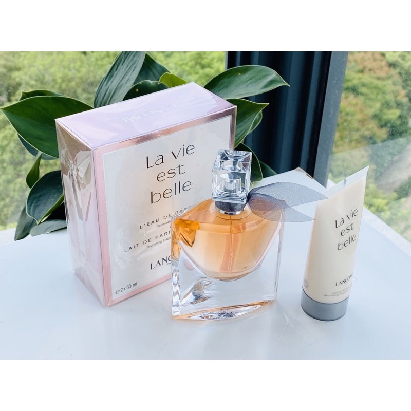 Set nước hoa Lancome La Vie Est Belle EDP 2x50ml