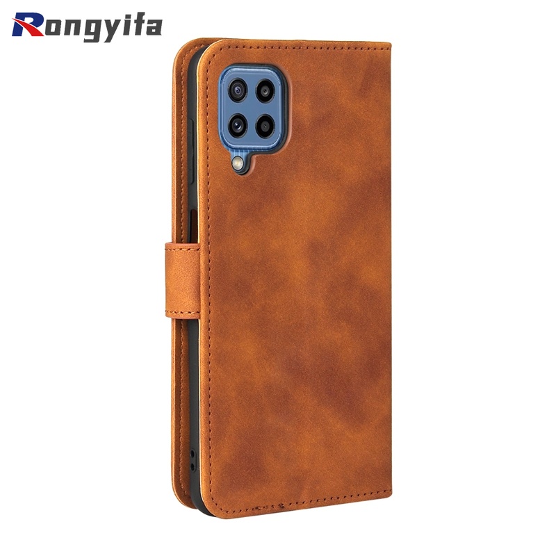 Ốp Điện Thoại Doanh Nhân Bằng Da Nắp Gập Cho Samsung Galaxy A13 A03S A22 S22 Plus Ultra M32 India Global 5G SC-56B 166 164.2