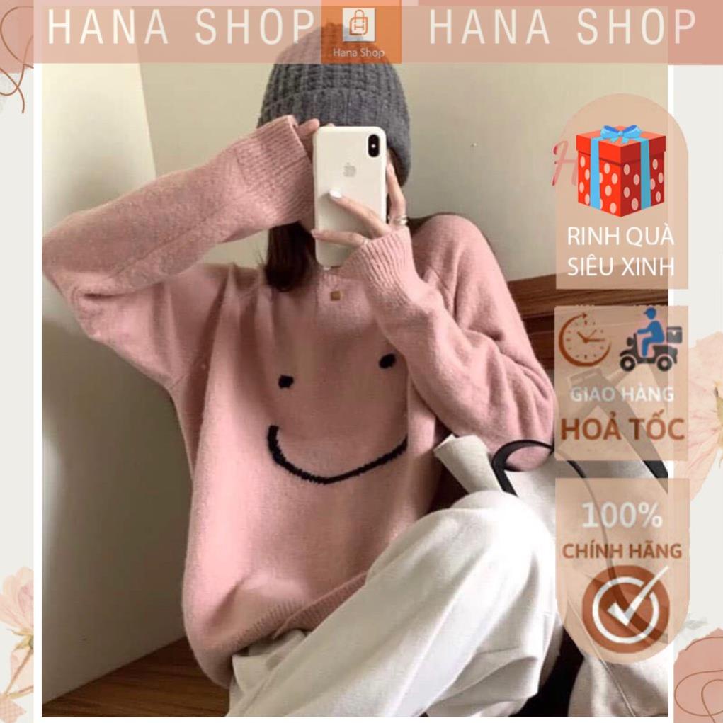 [Hàng Cao Cấp] Áo Sweaterr Unisex Nỉ Mặt Cười  2 Màu dưới 65kg - Dáng Rộng G077