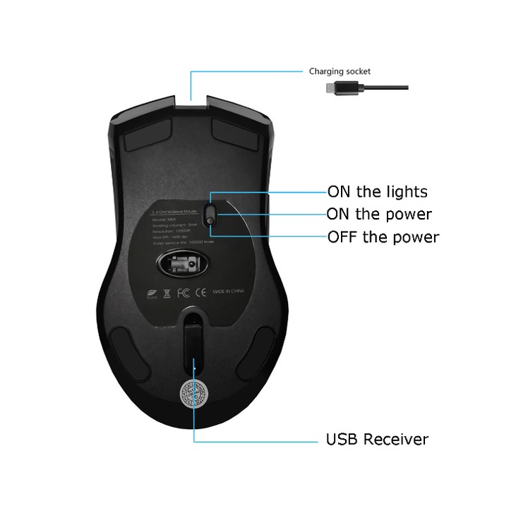 Chuột máy tính có dây HD Store G20,Chuột gaming,văn phòng chính hãng bảo hành 6 tháng