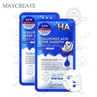 1kg (Flash Sale 0 đồng ) Mặt Nạ Dưỡng Ẩm Dưỡng Trắng Da HA Maycreate Mask Ha 1 miếng Hàng Nội Địa Trung