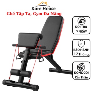 (Bảo Hành 12 Tháng) Ghế tập tạ đa năng, Tập gym, tập cơ bụng, tập thể dục gấp gọn tại nhà
