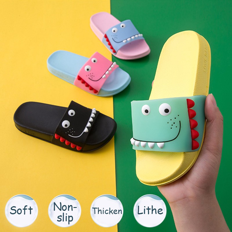 🔥High Quality 🔥 Dinosaur Cute Cartoon Non-Slip Parent-Child House Slippers