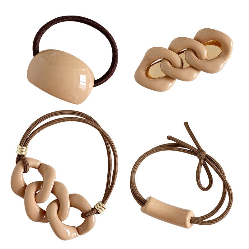 Set 1 / 3 Dây Buộc Tóc Co Giãn Thời Trang Cho Nữ