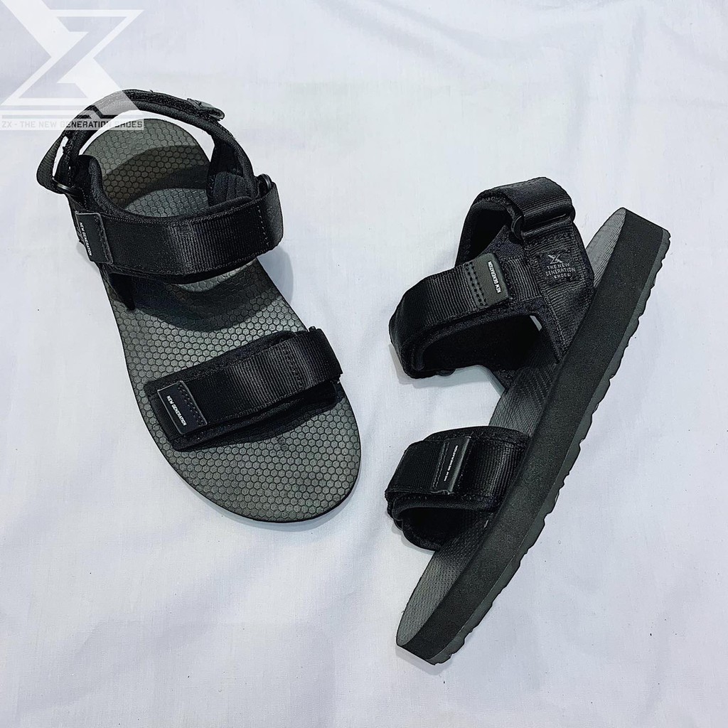 Giày sandal Nam - thương hiệu ZX 2613 màu đen đế xốp - mẫu kinh điển