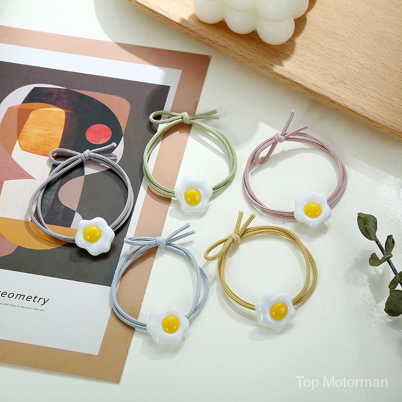 Avocado-shaped Rubber Hairbands Stretch Design Korean Style For Couples