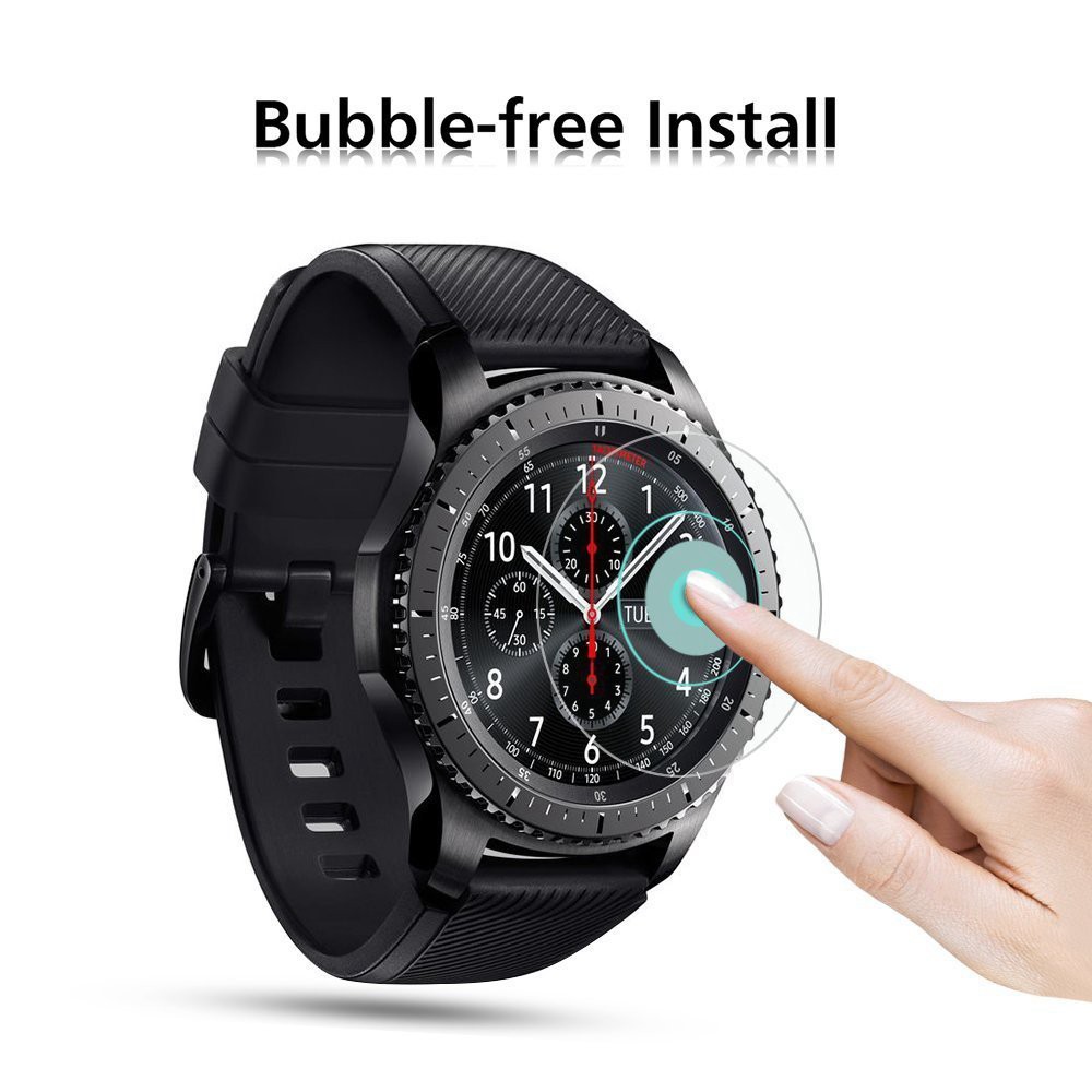 Set 2 Kính Cường Lực Cao Cấp Bảo Vệ Màn Hình Cho Samsung Gear S3 Frontier / Classic