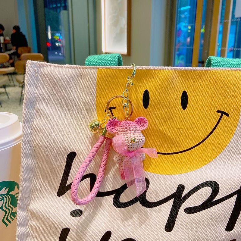 Móc Khoá Hình Gấu Dễ Thương Hot Trend Móc Khoá Treo Balo Phụ Kiện Túi Xách Cute Mk-001