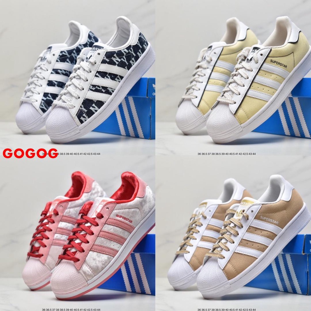 Giày Thể Thao Adidas Superstar W aj7925 unisex 7H 2to5set Giảm CM Chiều Cao Tăng Chiều Cao Màu Trắng 12 Hộp Cho Nữ