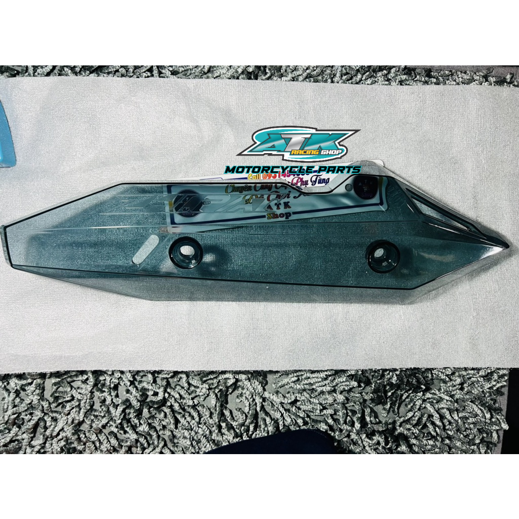 Ốp che pô Vario trong xuốt thương hiệu zhi.pat dành cho các xe đời 2018 đến 2021 nhựa dẽo bền bỉ