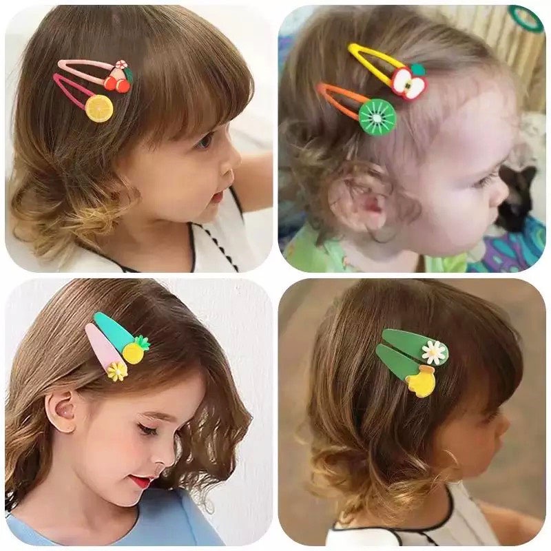 Kẹp tóc cho bé, Set kẹp tóc cho bé gái 14 chi tiết nhiều màu sắc họa tiết dễ thương BBShine – P154