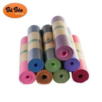 Thảm tập yoga yoga pilates,THẢM TẬP YOGA MAT TPE 6LY màu ngẫu nhiên ( Thanh Lý Màu)