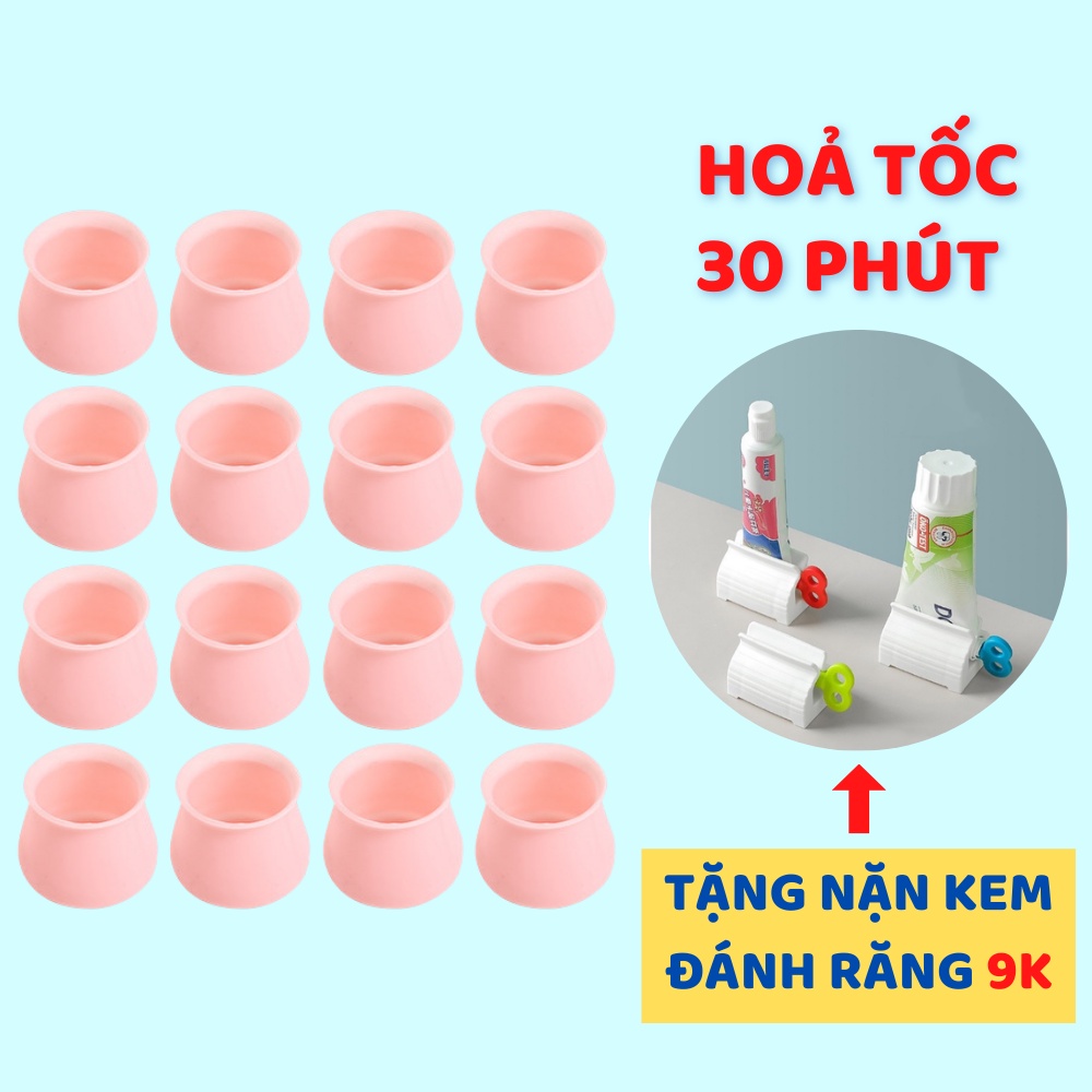 Silicon bọc chân bàn ghế combo 4 cái chống trượt chân chân và tròn