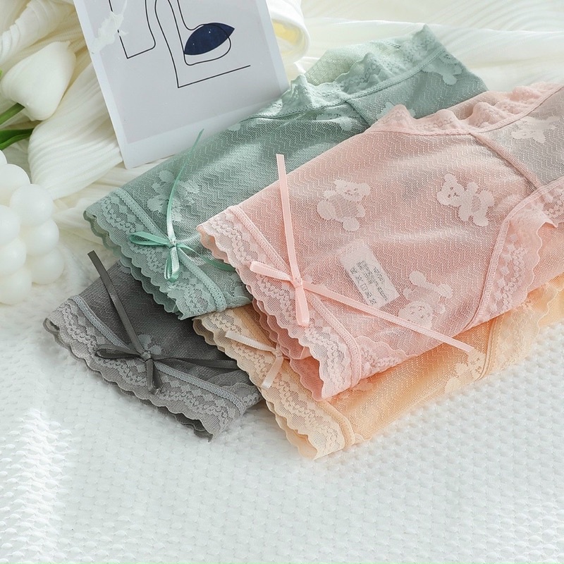 Quần lót lưới 3D hình gấu siêu sexy (lẻ 1c)