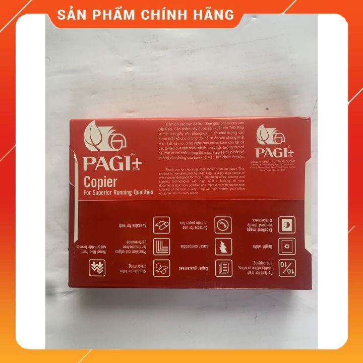 🔥🔥 Freeship Max🔥  GIấy In Pagi A4  Đỏ 500 Tờ♻️ ♻️ Giấy Photo Giá Rẻ Chất Lượng Cao- Pagi Đỏ DL73