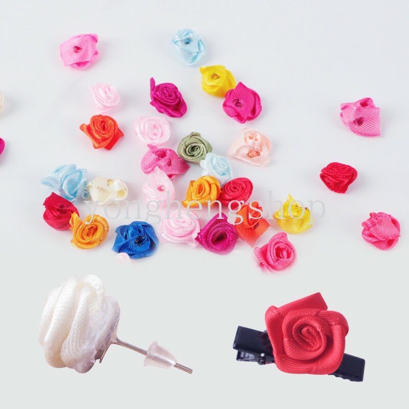 Set 100 Hoa Hồng Giả Bằng Vải Satin Dùng Để Trang Trí Tiệc Cưới