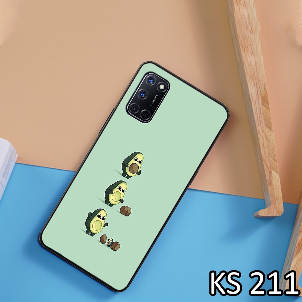 Ốp lưng Oppo A54 (4G/5G) - Oppo A55 (4G/5G) - Oppo A74 (4G/5G) - Oppo A76 in hình Trái bơ siêu dễ thương