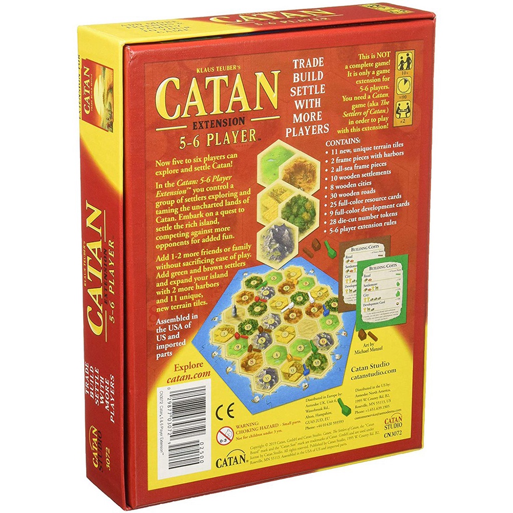 Trò Chơi Thẻ Bài Boardgame The Settle Of Catan Extension Bản Mở Rộng 5-6 Người Chơi Tiếng Anh Chất Lượng Cao BG6-3