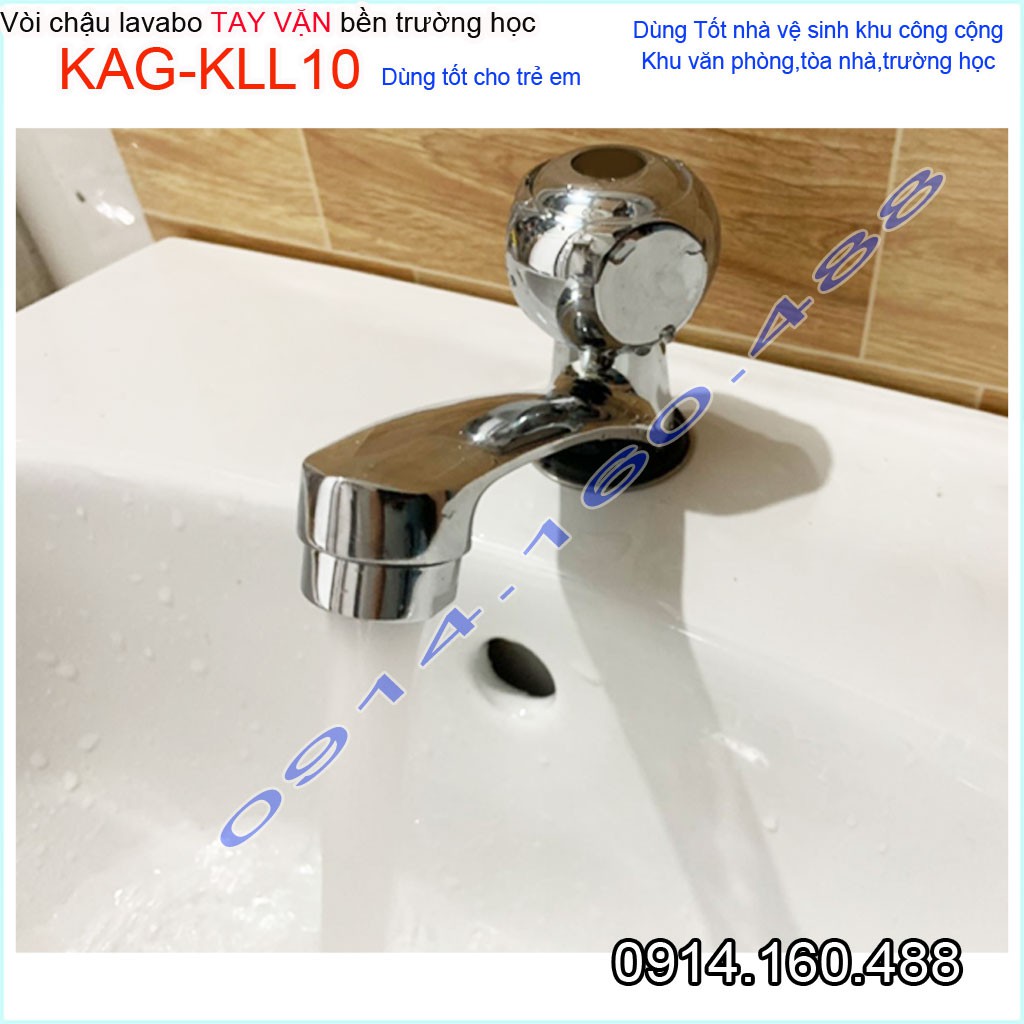 Vòi lavabo lạnh KAG-KLL10, vòi chậu rửa mặt tay vặn trái dưa cao cấp nước chảy mạnh sử dụng tốt