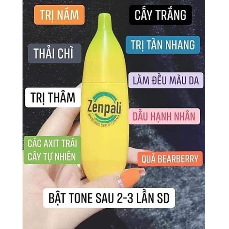 Chuối Cấy Trắng Zenpali, Chuối Giảm Thâm, Chuối Thải Chì Zenbali Whitening Detox Cream 30gr | BigBuy360 - bigbuy360.vn