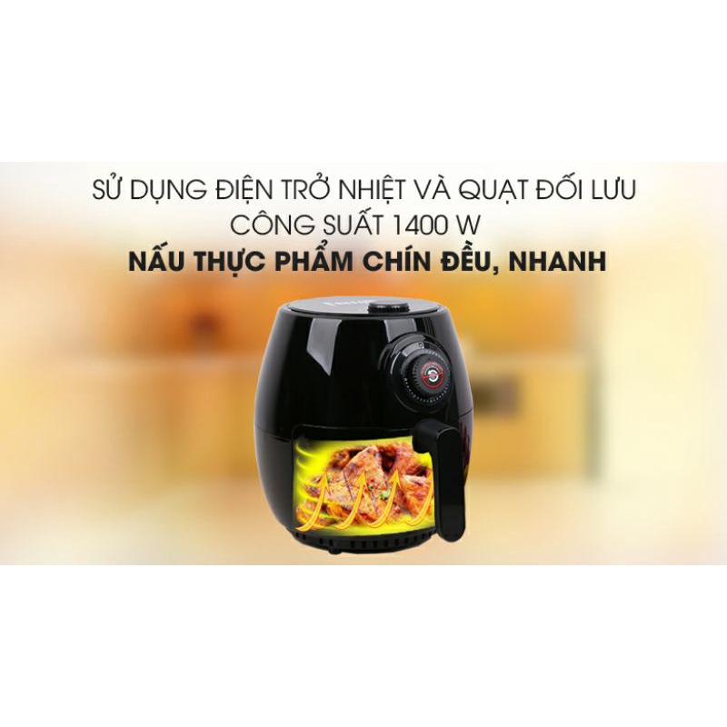 (Giá Hủy Diệt) Nồi chiên không dầu Ferroli FAF-4.0M dung tích 4 lít