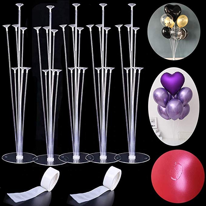 Trụ gắn bóng bay mica, đế giả bóng bay hidro để bàn trang trí sinh nhật, thôi nôi, đầy tháng HN888