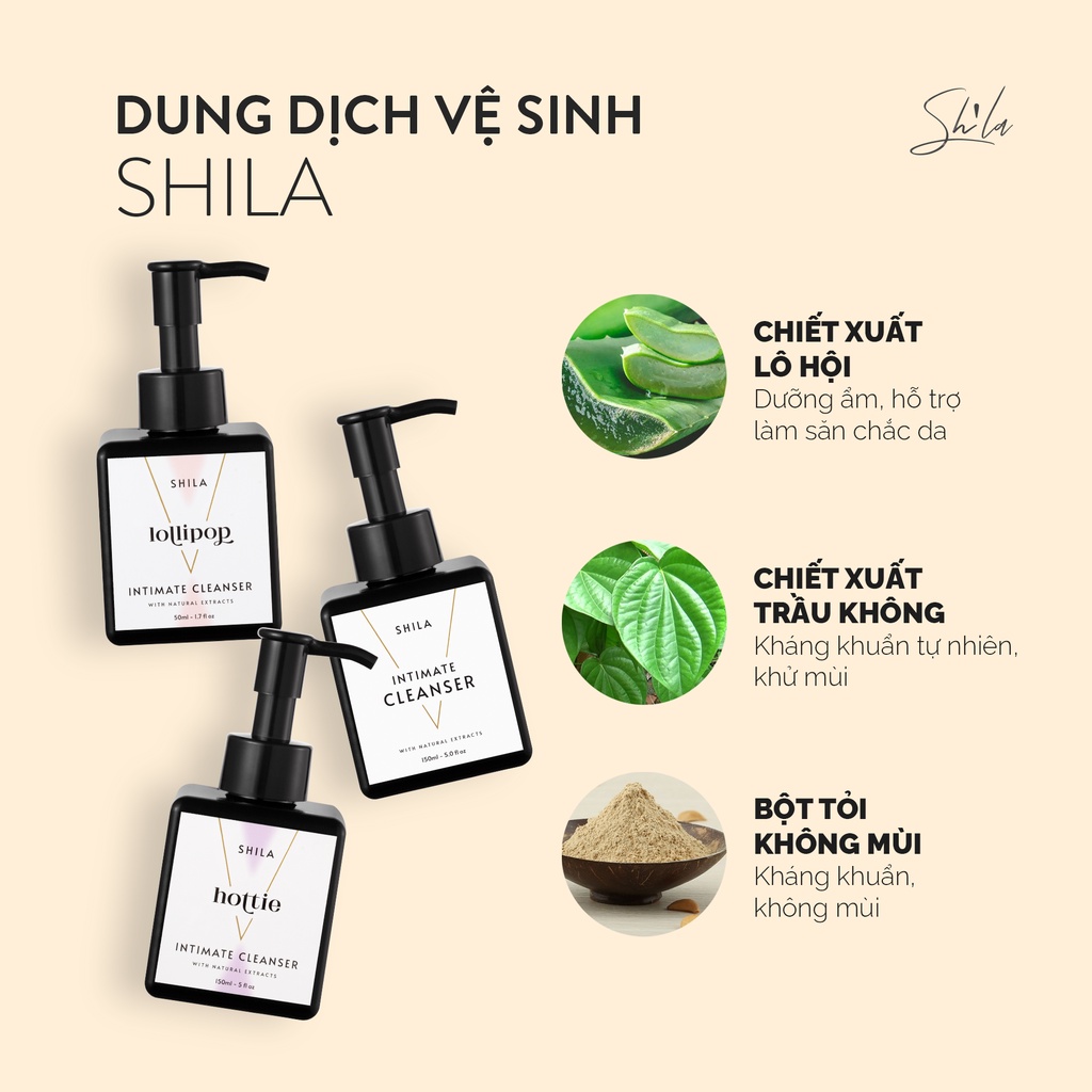 Dung dịch vệ sinh phụ nữ Shila Intimate Cleanser 150ml
