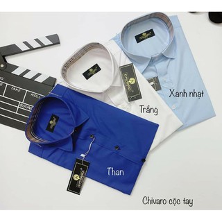 ÁO SƠ MI NAM CỘC TAY VẢI LỤA TRƠN