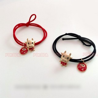 Dây Buộc Tóc May Mắn Hàn Quốc Đẹp Hot 2021 - Dây Cột Tóc Con Trâu May Mắn Siêu Đẹp - PK49