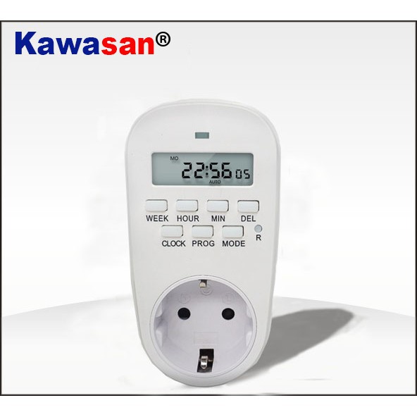 [Giá Siêu Rẻ]Ổ Cắm Hẹn Giờ Số Kawasan KW-TGE2C, TGE2C