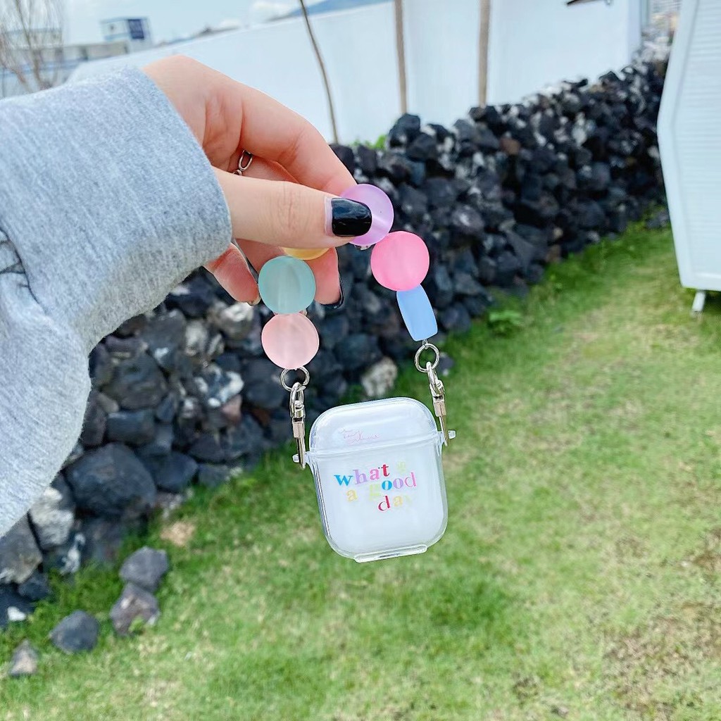 Vỏ Bảo Vệ Hộp Sạc Tai Nghe Airpods 1 / 2 / Pro In Chữ Tiếng Anh Kiểu Nhật Hàn Đơn Giản | BigBuy360 - bigbuy360.vn