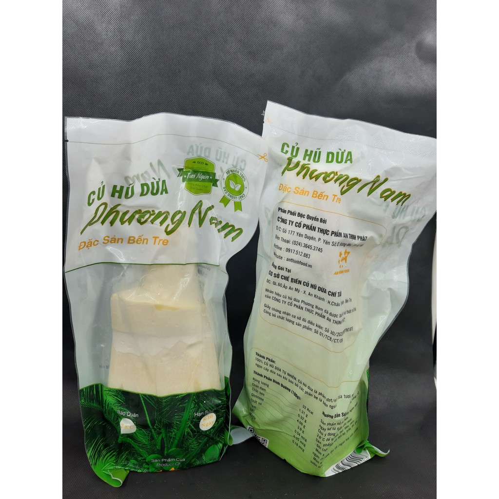 Củ hủ dừa Phương Nam túi hút chân không