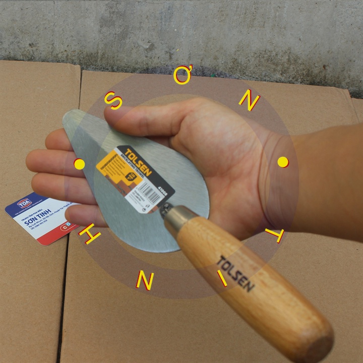 Bay Hồ Bầu Cán Gỗ - bay xây dựng làm hồ Tolsen 41008 125mm, 41000 160mm, 41001 180mm, 41002 200mm