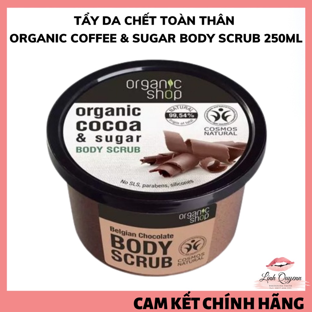Tẩy Da Chết Organic Coffee &amp; Sugar Body Scrub Nga 250Ml